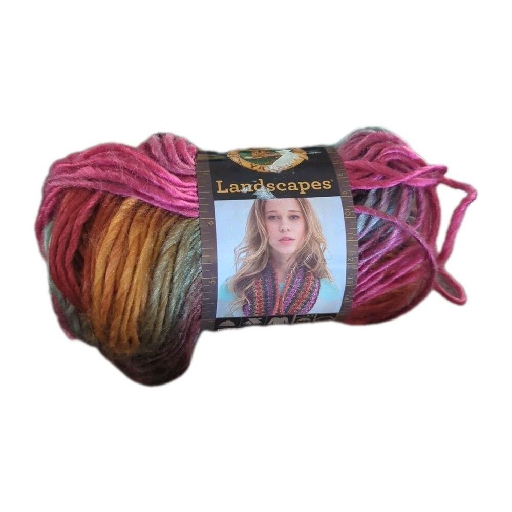 Lion Brand Landscapes yarn Desert Spring Multicolor #204  1 skein 147 yd, 3.5 oz